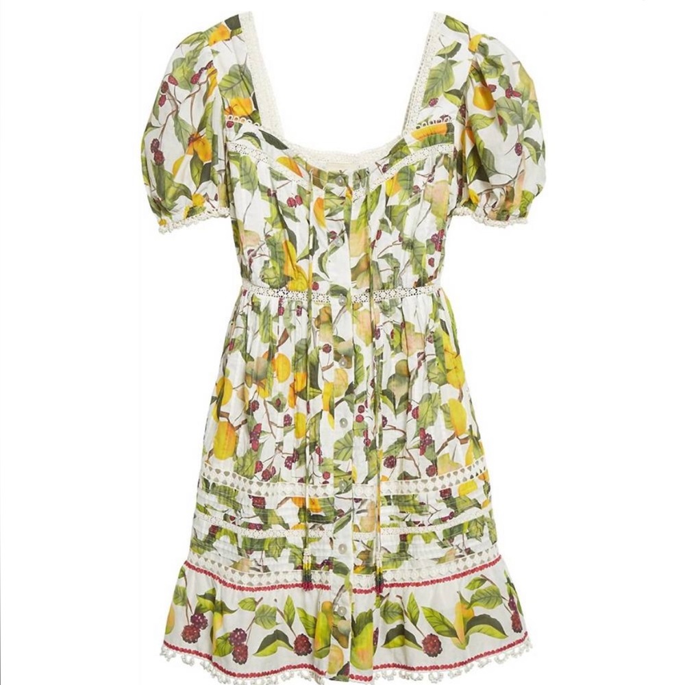 NEW! FARM Rio Orchard floral-print mini dress, SIZE SMALL 0770